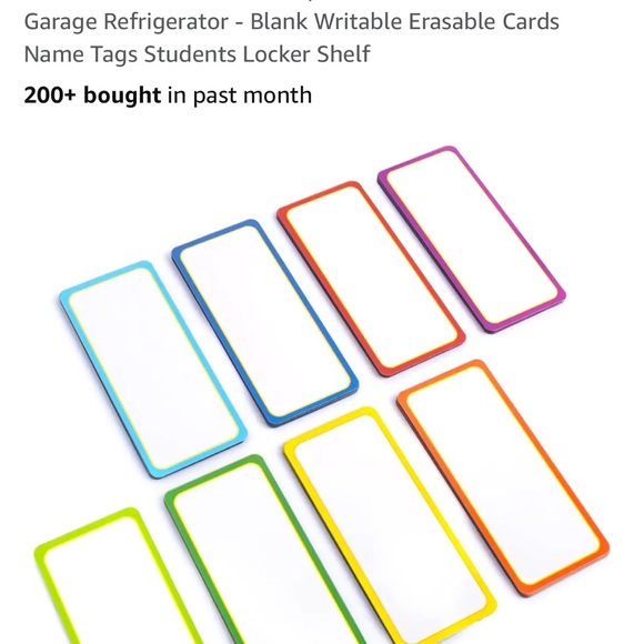 Magnetic Dry Erase Labels - Picture 1 of 3